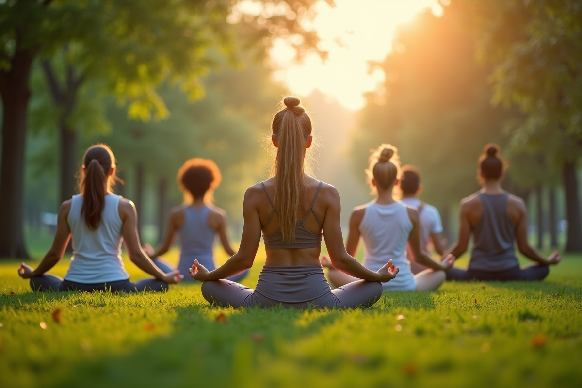 méditation silhouette