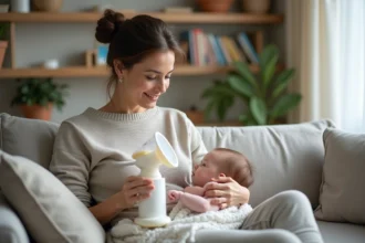 Tire-lait permettant aux mères de se libérer tout en allaitant