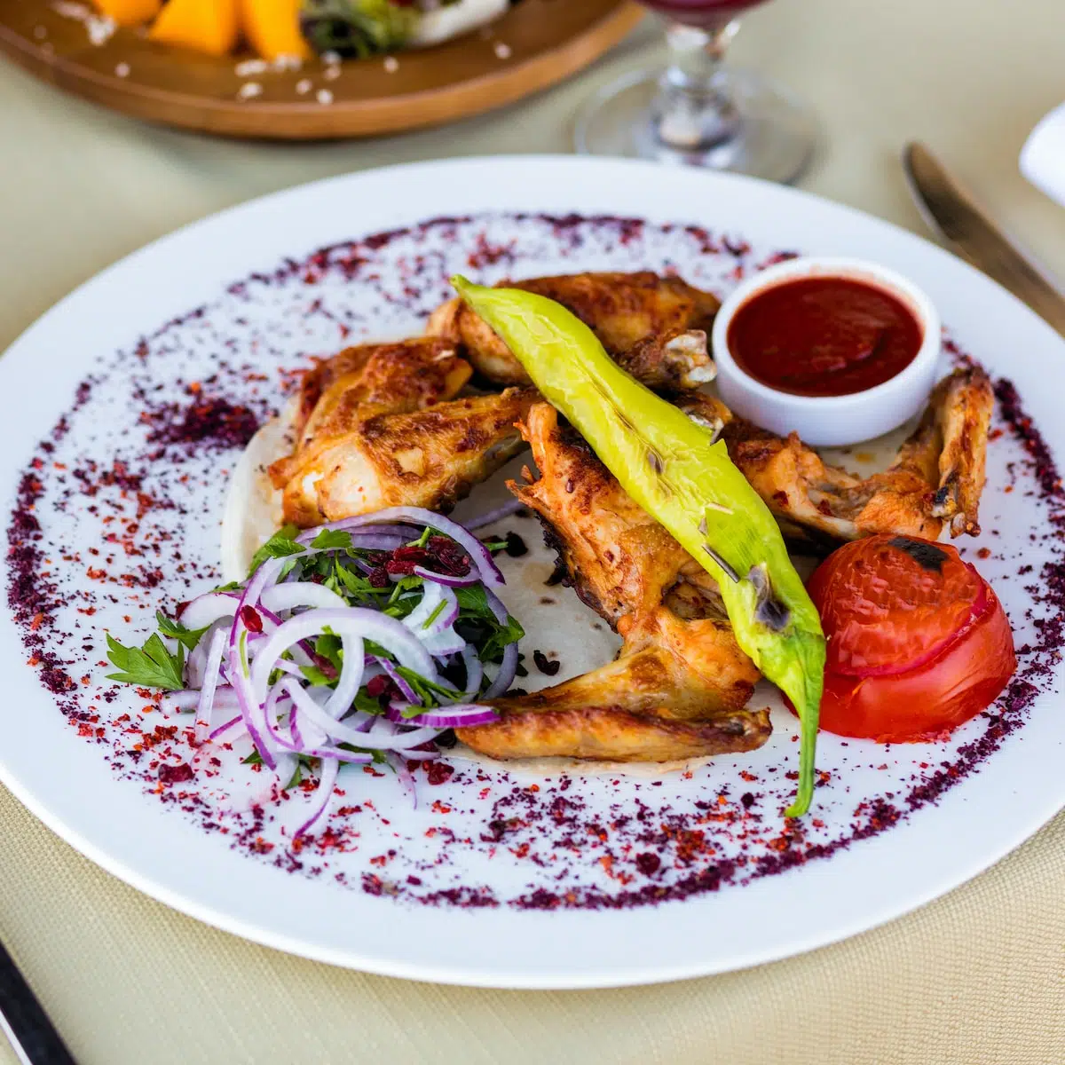 cooked food on white ceramic plate